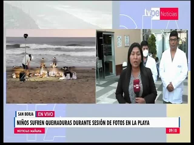 Niños graves con quemaduras tras sesión de fotos