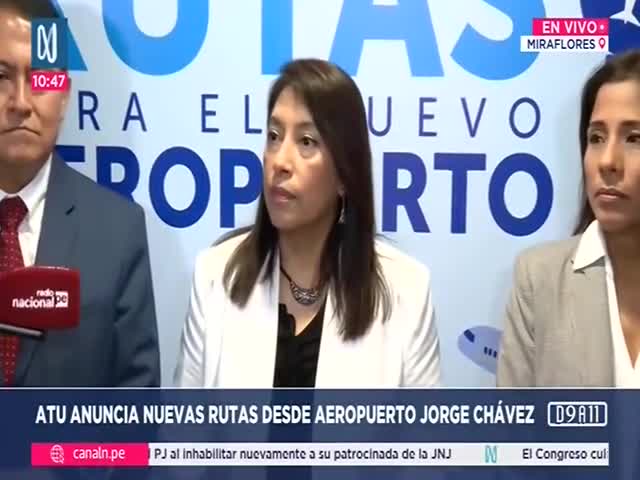 ATU anuncia nuevas rutas de aeropuerto Jorge Chávez