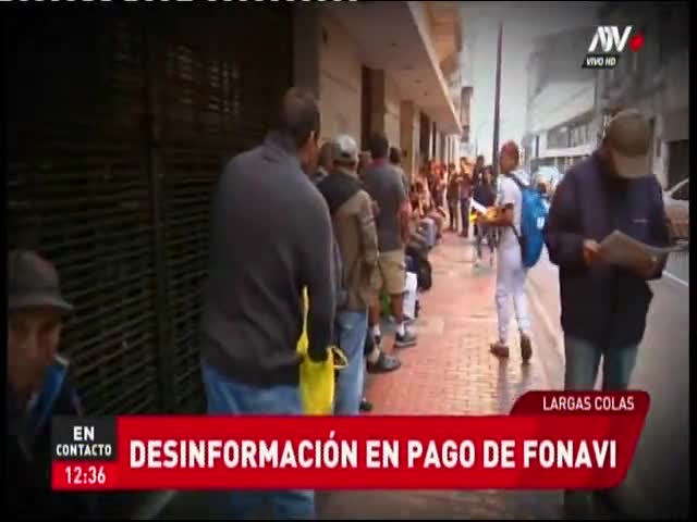 Desinformación en pago de Fonavi