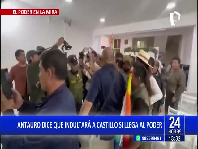 Antauro Humala dice que indulstará a Castillo si llega al poder 