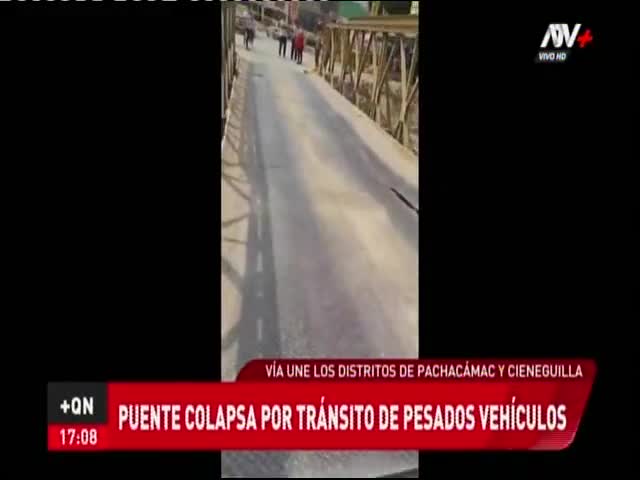 Puente colapsado