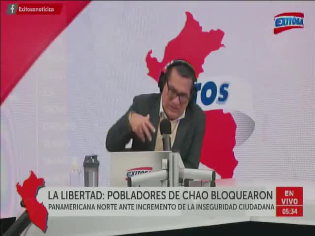 La Libertad: manifestantes bloquean carretera Panamericana en Chao como protesta por la inseguridad ciudadana