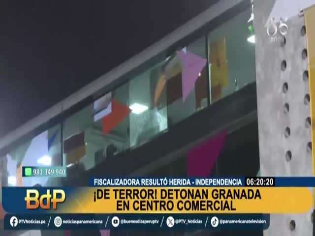 Detonan granada en Centro Comercial