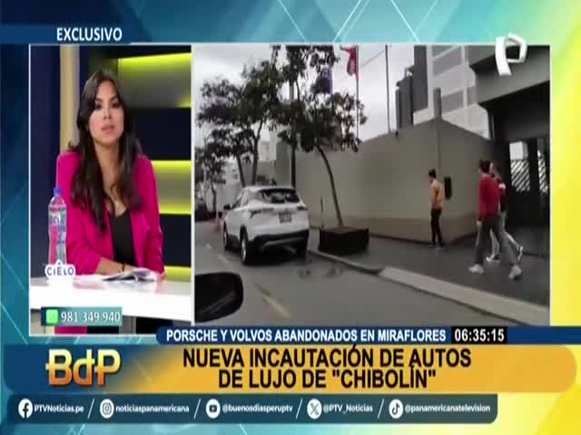 Nueva incautación de autos de lujo de Chibolín 