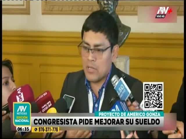 Congresista pide mejorar su sueldo 