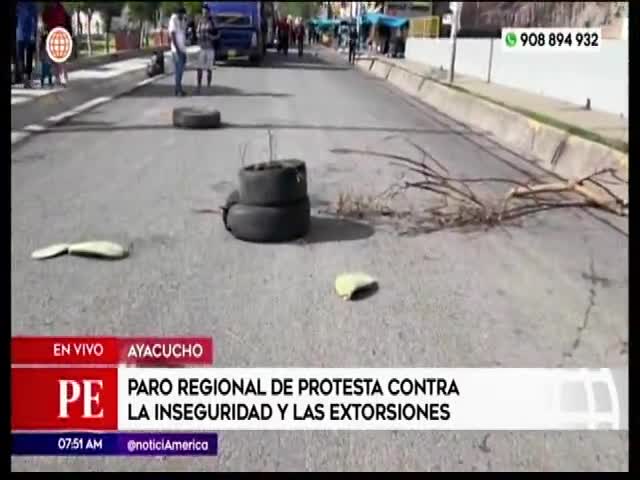 Paro regional contra la delincuencia