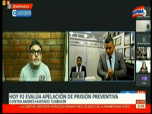 PJ evalúa apelación de prisión preventiva contra Andrés Hurtado Chibolín 